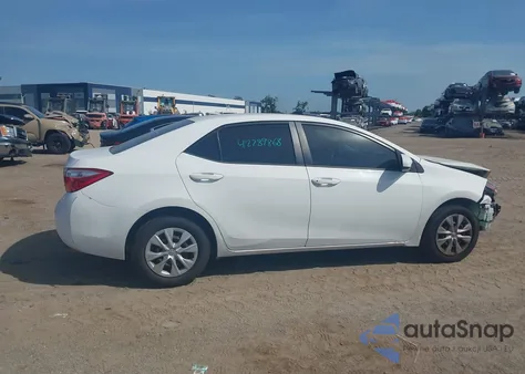 2016 Toyota Corolla L z USA, uszkodzony, nr VIN 2T1BURHE4GC638320